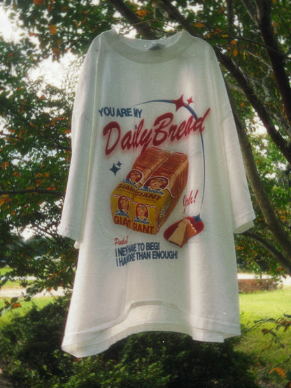 Daily Bread Tee | Oversized Drop Shoulder Fit: Size Down!