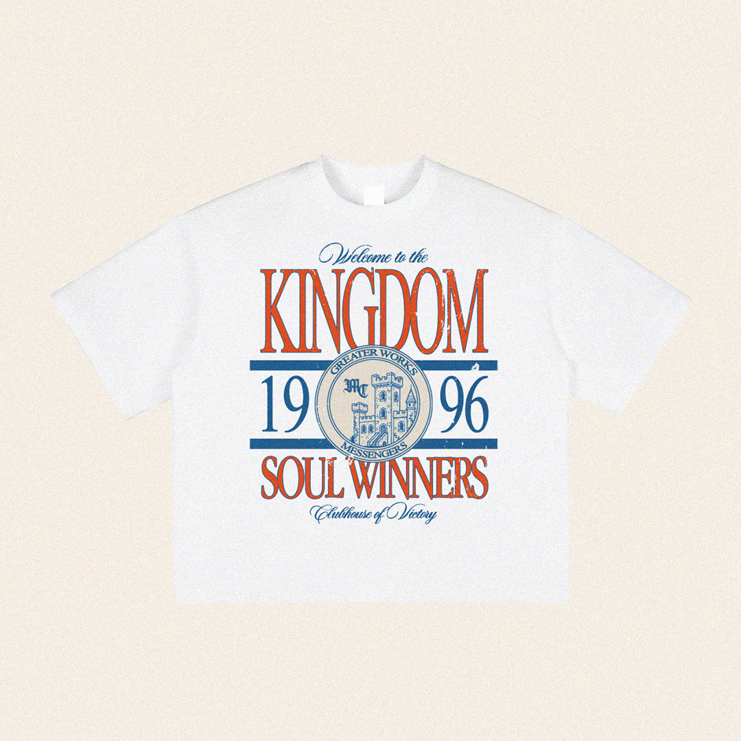 Vintage Washed, Front Print, Boxy T-Shirt