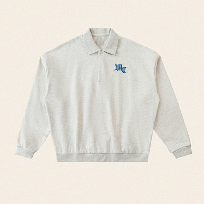 Heavyweight Fleece Polo Sweatshirt